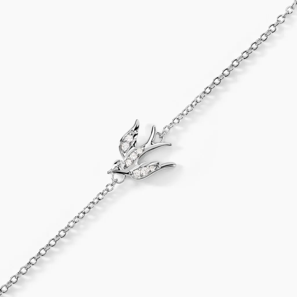 Histoire d'Or Bracelet Marilla Argent Blanc Oxyde De Zirconium Discount