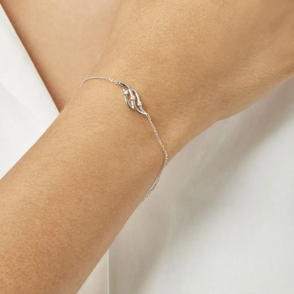 Histoire d'Or Bracelet Marnie Or Blanc Diamant Online