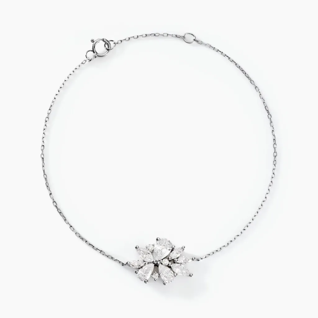 Histoire d'Or Bracelet Marquis Or Blanc Oxyde De Zirconium Online