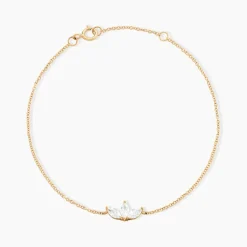 Histoire d'Or Bracelet Marquise Or Jaune Oxyde De Zirconium New