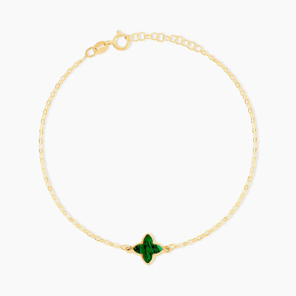 Histoire d'Or Bracelet Marvella Or Jaune Malachite or jaune malachite vert Online