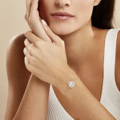 Histoire d'Or Bracelet Matilda Argent Blanc Perle De Culture Et Oxyde De Zirconium