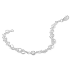 Histoire d'Or Bracelet Mayan Argent Blanc New