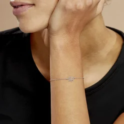 Histoire d'Or Bracelet Maylie Argent Blanc New