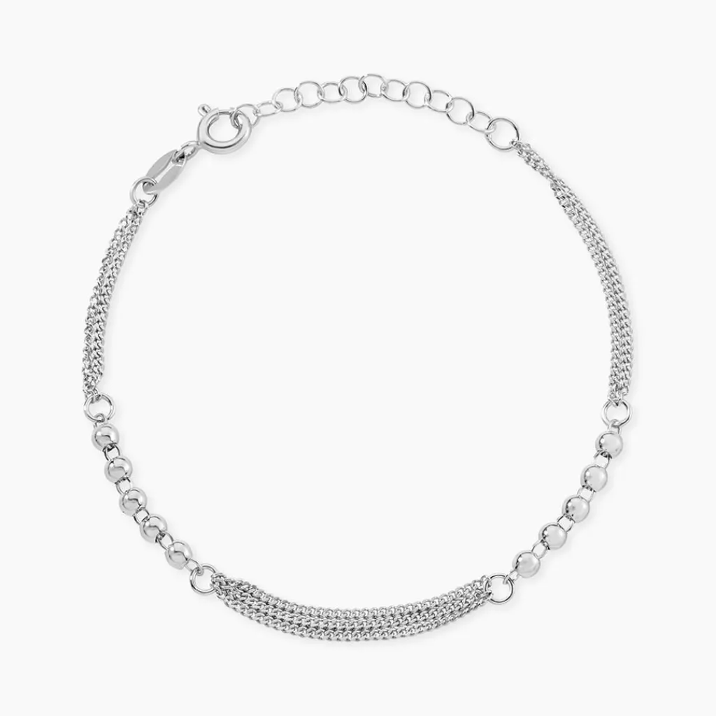 Histoire d'Or Bracelet Melodie Argent Blanc Hot