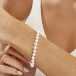 Histoire d'Or Bracelet Merrane Or Jaune Perle De Culture Clearance