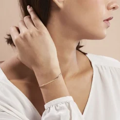 Histoire d'Or Bracelet Messaline Plaqué Or Jaune Clearance