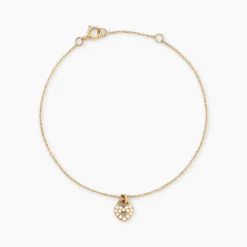 Histoire d'Or Bracelet Mi Or Jaune Oxyde De Zirconium Best