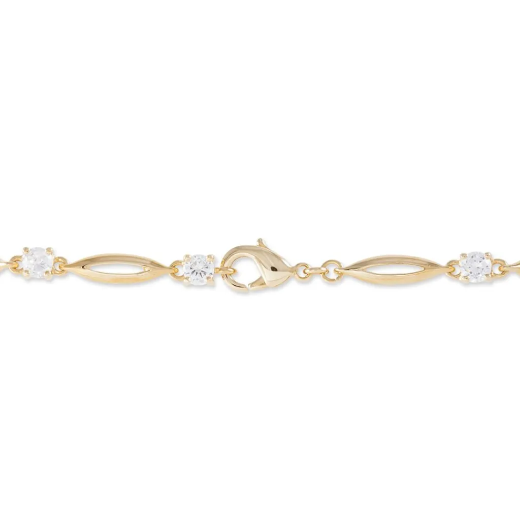 Histoire d'Or Bracelet Mimona Plaqué Or Jaune Oxyde De Zirconium Outlet