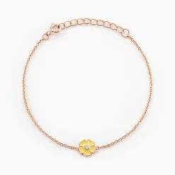 Histoire d'Or Bracelet Mimosa Argent Rose Oxyde De Zirconium Discount