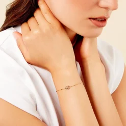 Histoire d'Or Bracelet Mirabel Argent Jaune Oxyde De Zirconium Hot