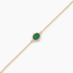 Histoire d'Or Bracelet Mirage Or Jaune Malachite or jaune malachite vert New