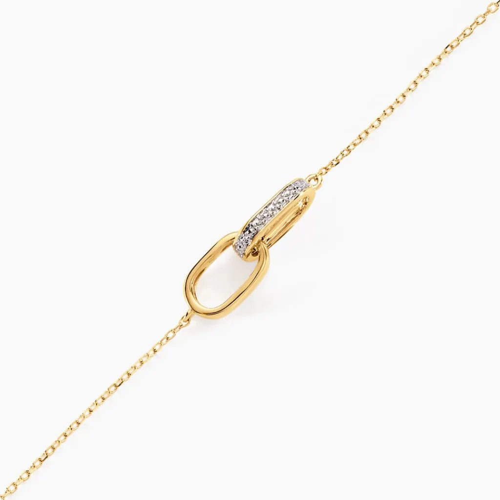 Histoire d'Or Bracelet Molana Or Jaune Diamant Hot