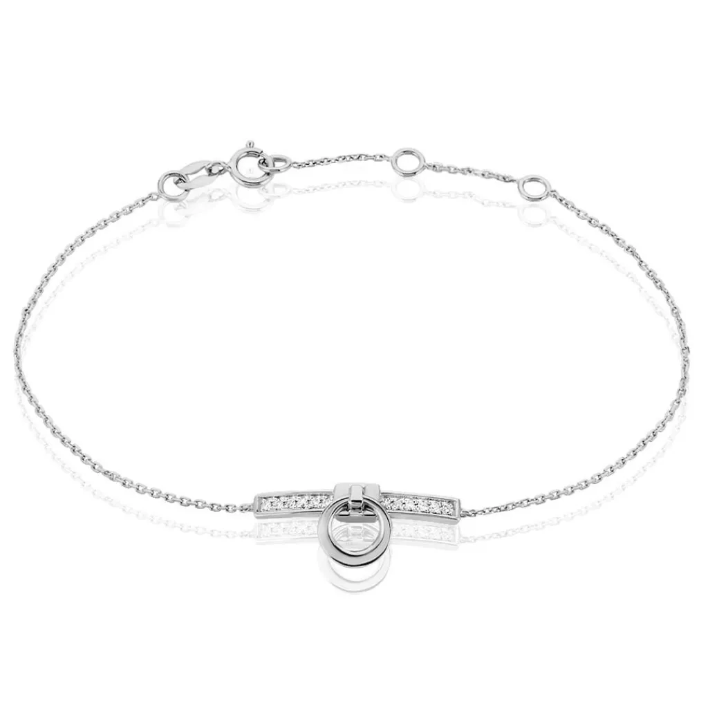 Histoire d'Or Bracelet Molly Or Blanc Diamant Best
