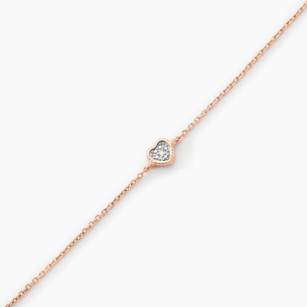 Histoire d'Or Bracelet Mon 1er Diamant or rose diamant Discount