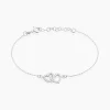 Histoire d'Or Bracelet Mona Argent Blanc Oxyde De Zirconium New