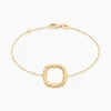 Histoire d'Or Bracelet Monifa Plaque Or Jaune
