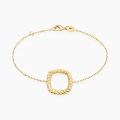 Histoire d'Or Bracelet Monifa Plaque Or Jaune