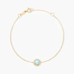 Histoire d'Or Bracelet Munira Or Jaune Topaze Oxyde De Zirconium New