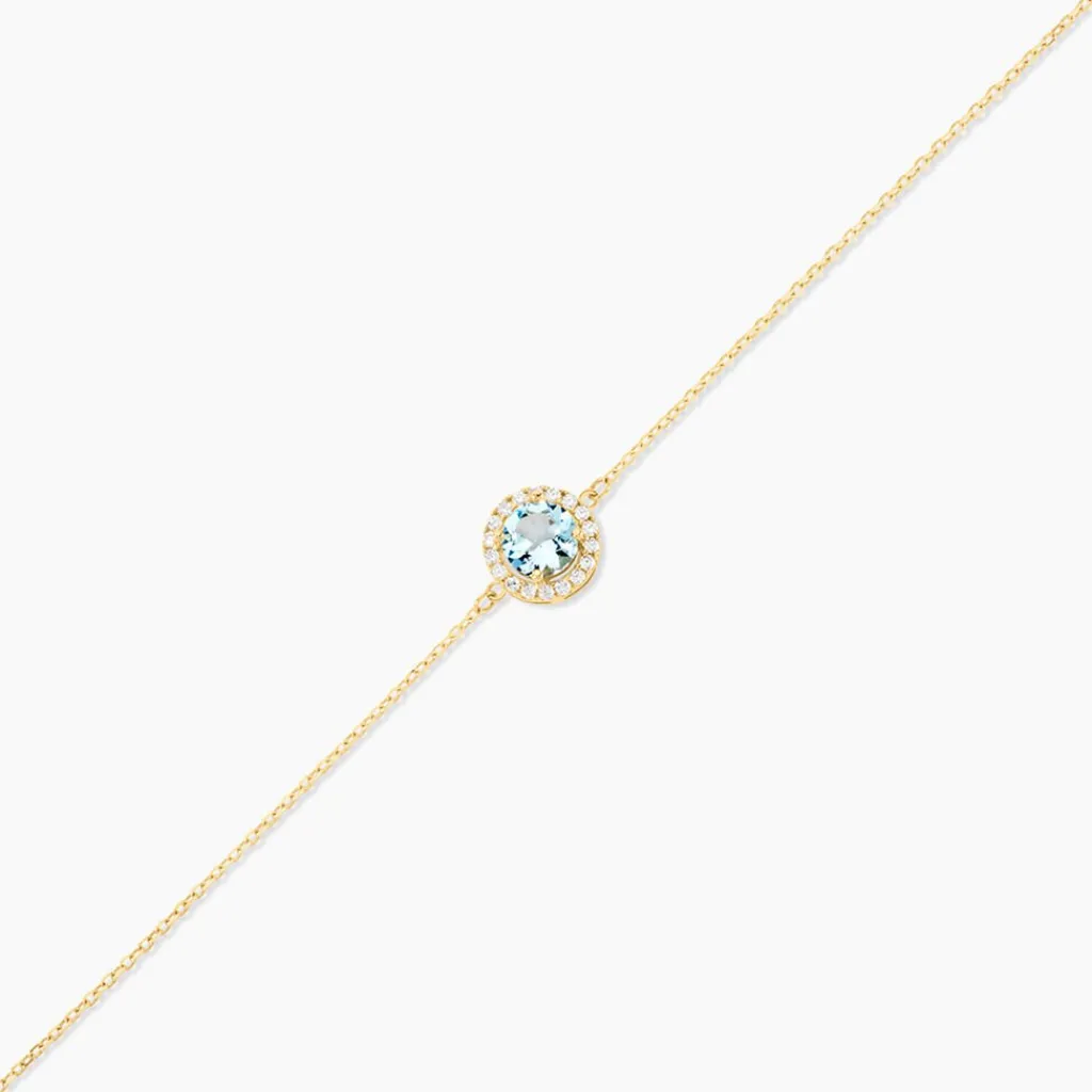 Histoire d'Or Bracelet Munira Or Jaune Topaze Oxyde De Zirconium New