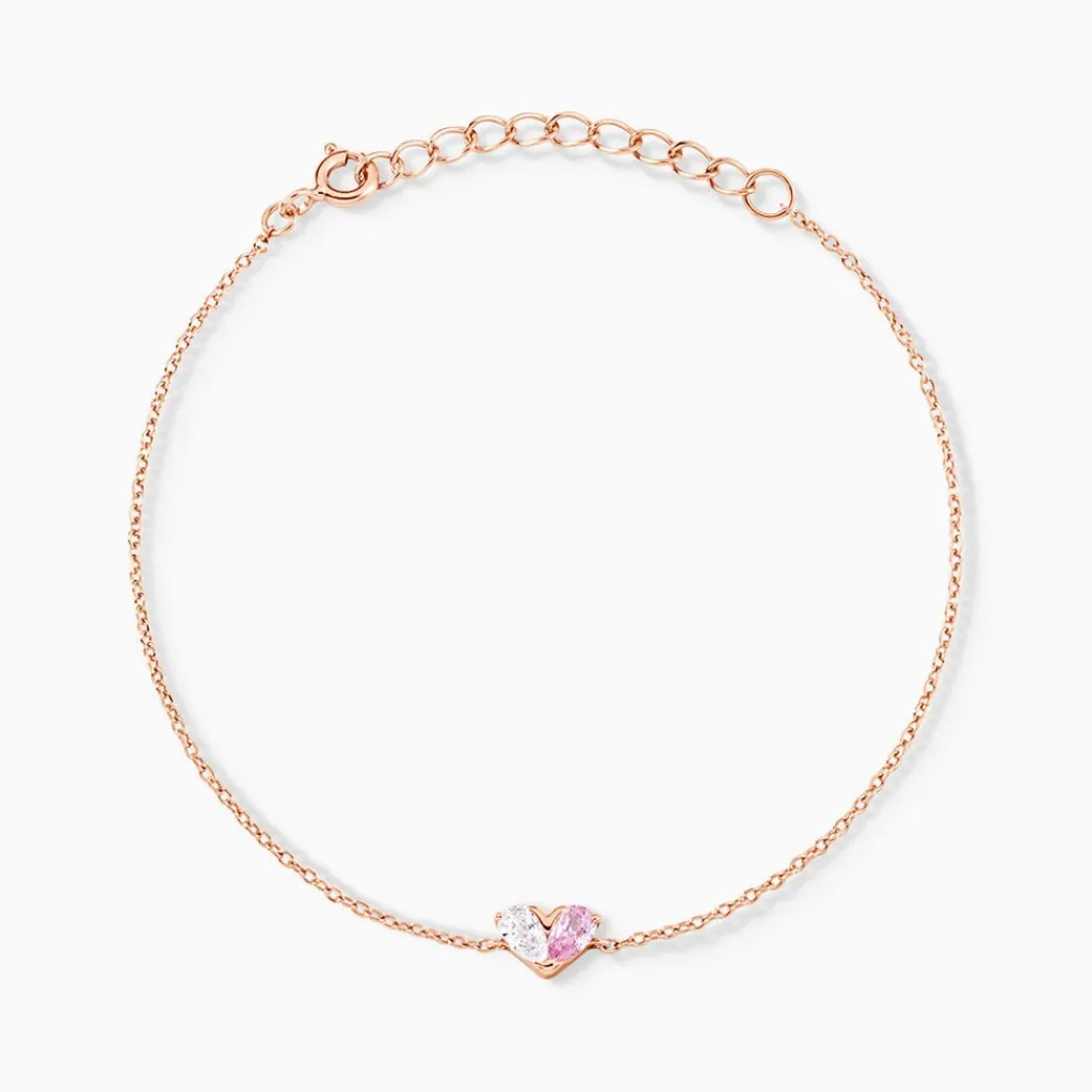 Histoire d'Or Bracelet Myhalf De Zirconium argent rose oxyde Clearance