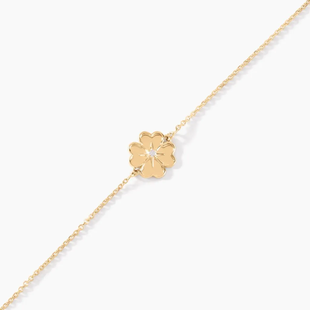 Histoire d'Or Bracelet Nacrea De Zirconium or jaune oxyde New