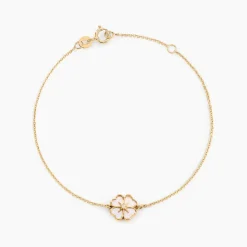 Histoire d'Or Bracelet Nacrea Or Jaune Nacre Oxyde De Zirconium or jaune nacre blanche Discount