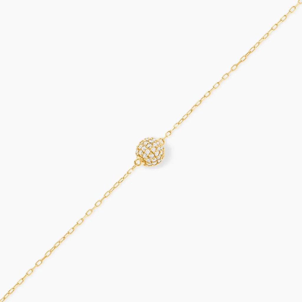 Histoire d'Or Bracelet Nadzeija Or Jaune Oxyde De Zirconium Outlet