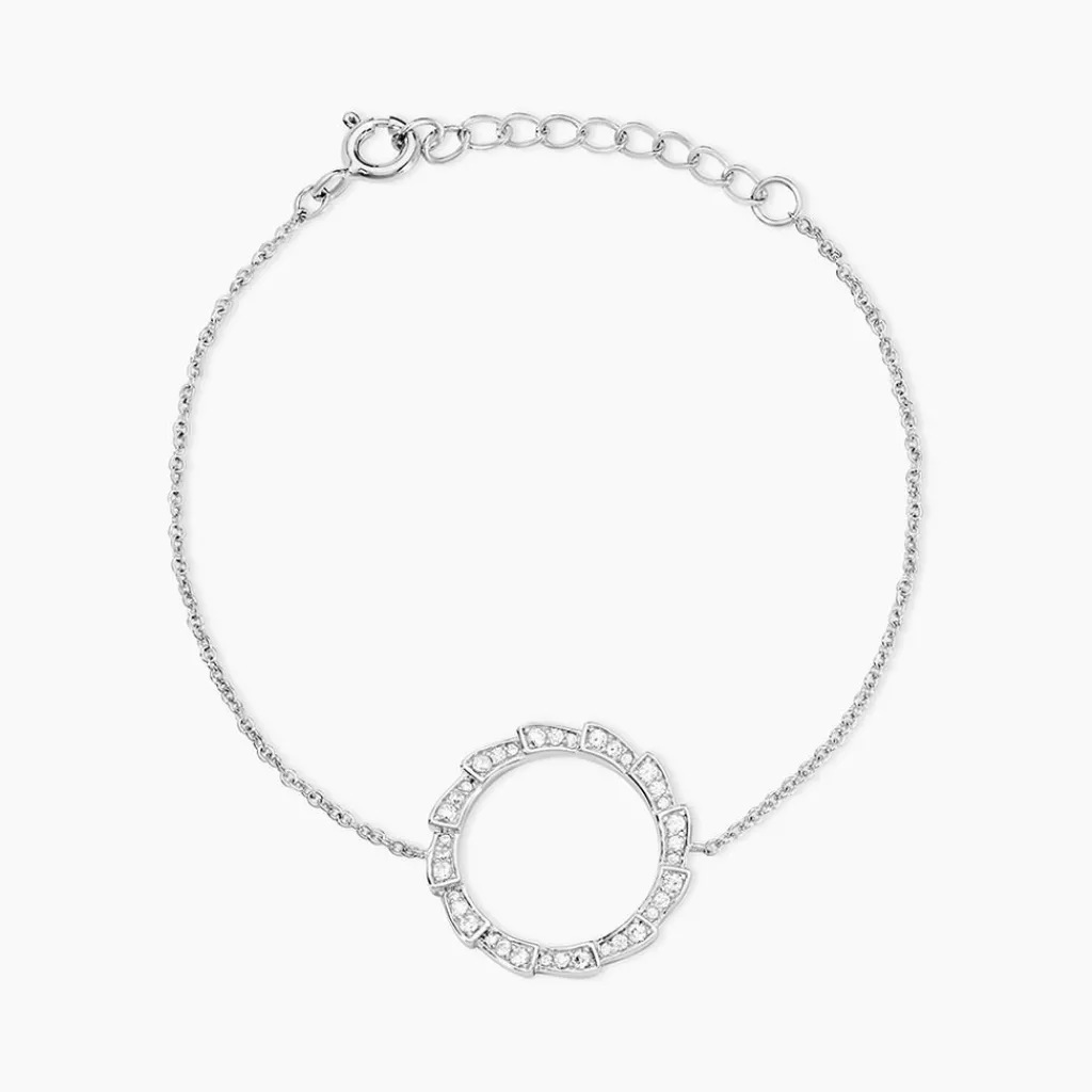Histoire d'Or Bracelet Nevada Argent Blanc Oxyde De Zirconium Sale