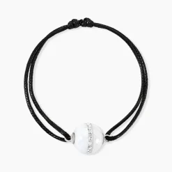 Histoire d'Or Bracelet Nina Cera Argent Blanc Céramique Et Strass argent blanc céramique blanche Hot