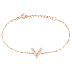 Histoire d'Or Bracelet Nollia De Zirconium argent rose oxyde Outlet