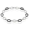 Histoire d'Or Bracelet Nowell Argent Blanc Oxyde De Zirconium Et Céramique Clearance