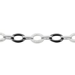 Histoire d'Or Bracelet Nowell Argent Blanc Oxyde De Zirconium Et Céramique Clearance