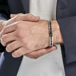 JOURDAN Bracelet Nuku Acier Blanc New