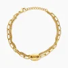 Histoire d'Or Bracelet Numah Acier Jaune Sale