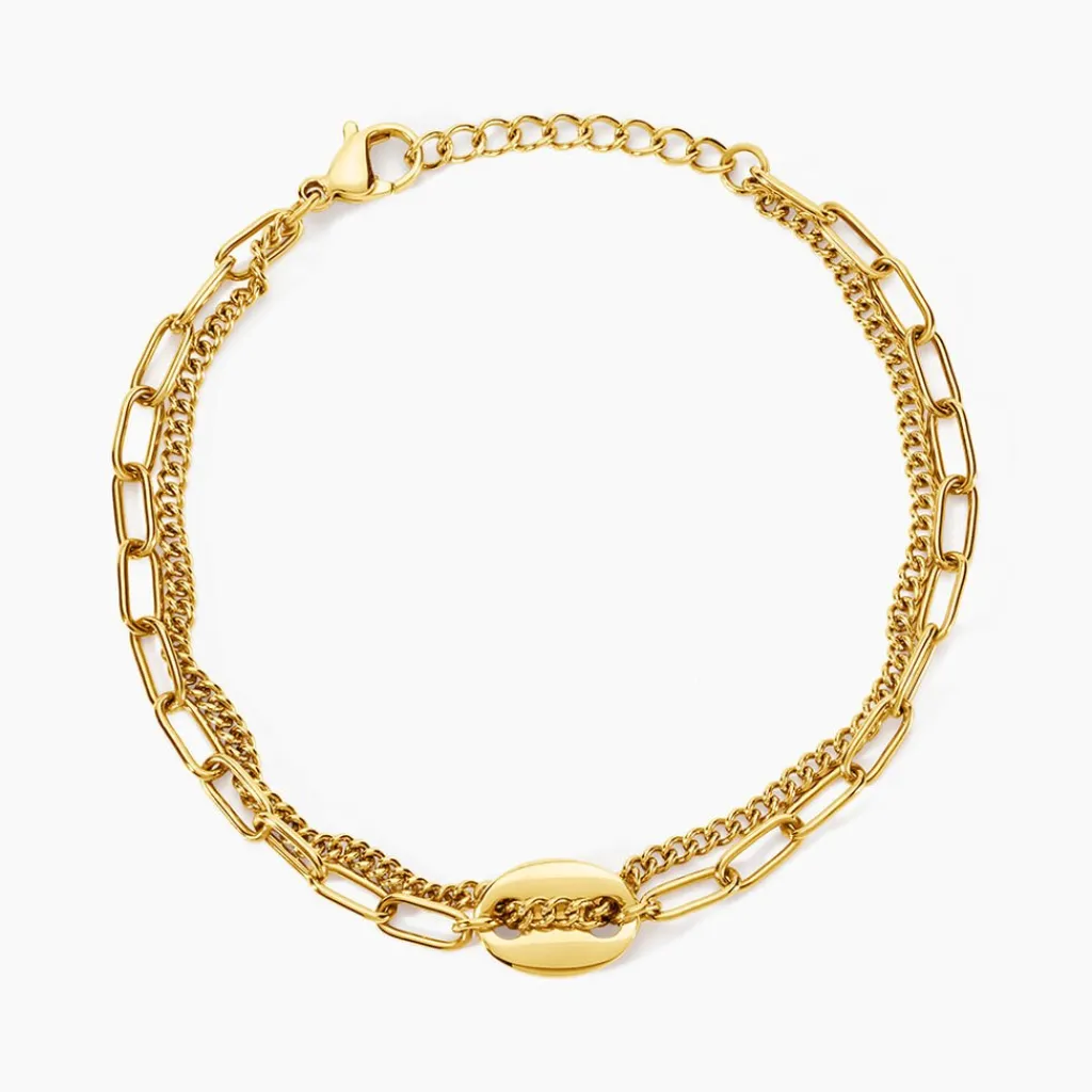 Histoire d'Or Bracelet Numah Acier Jaune Sale