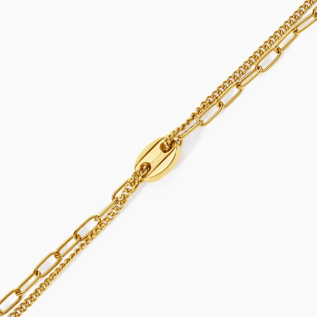 Histoire d'Or Bracelet Numah Acier Jaune Sale