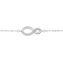 Histoire d'Or Bracelet Odile Argent Blanc Oxyde De Zirconium New