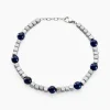 Histoire d'Or Bracelet Ole Acier Blanc Lapis Lazuli Hématite Online