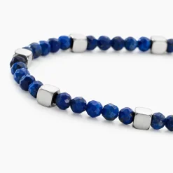 Histoire d'Or Bracelet Oleg Acier Blanc Sodalite Sale