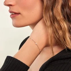 Histoire d'Or Bracelet Onassis Argent Blanc Perle De Culture New