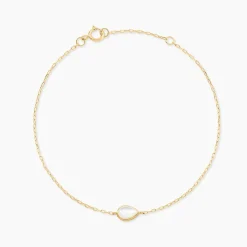 Histoire d'Or Bracelet Ondée Or Jaune Nacre Discount