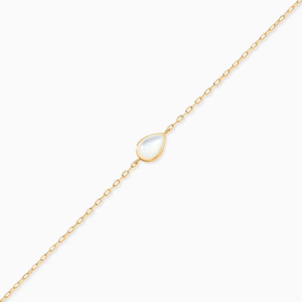 Histoire d'Or Bracelet Ondée Or Jaune Nacre Discount