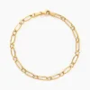 Histoire d'Or Bracelet Ophelio Maille Alternee 1/1 Or Jaune Best