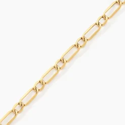 Histoire d'Or Bracelet Ophelio Maille Alternee 1/1 or jaune Sale