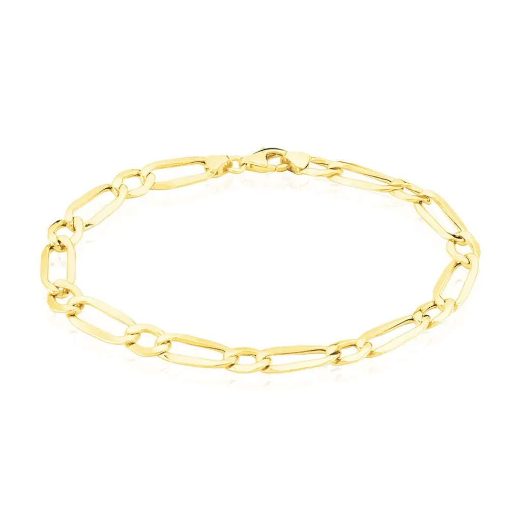 Histoire d'Or Bracelet Ophelio Maille Alternee 1/1 or jaune Clearance