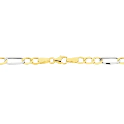 Histoire d'Or Bracelet Or Bicolore Maille Alternée 1/3 New