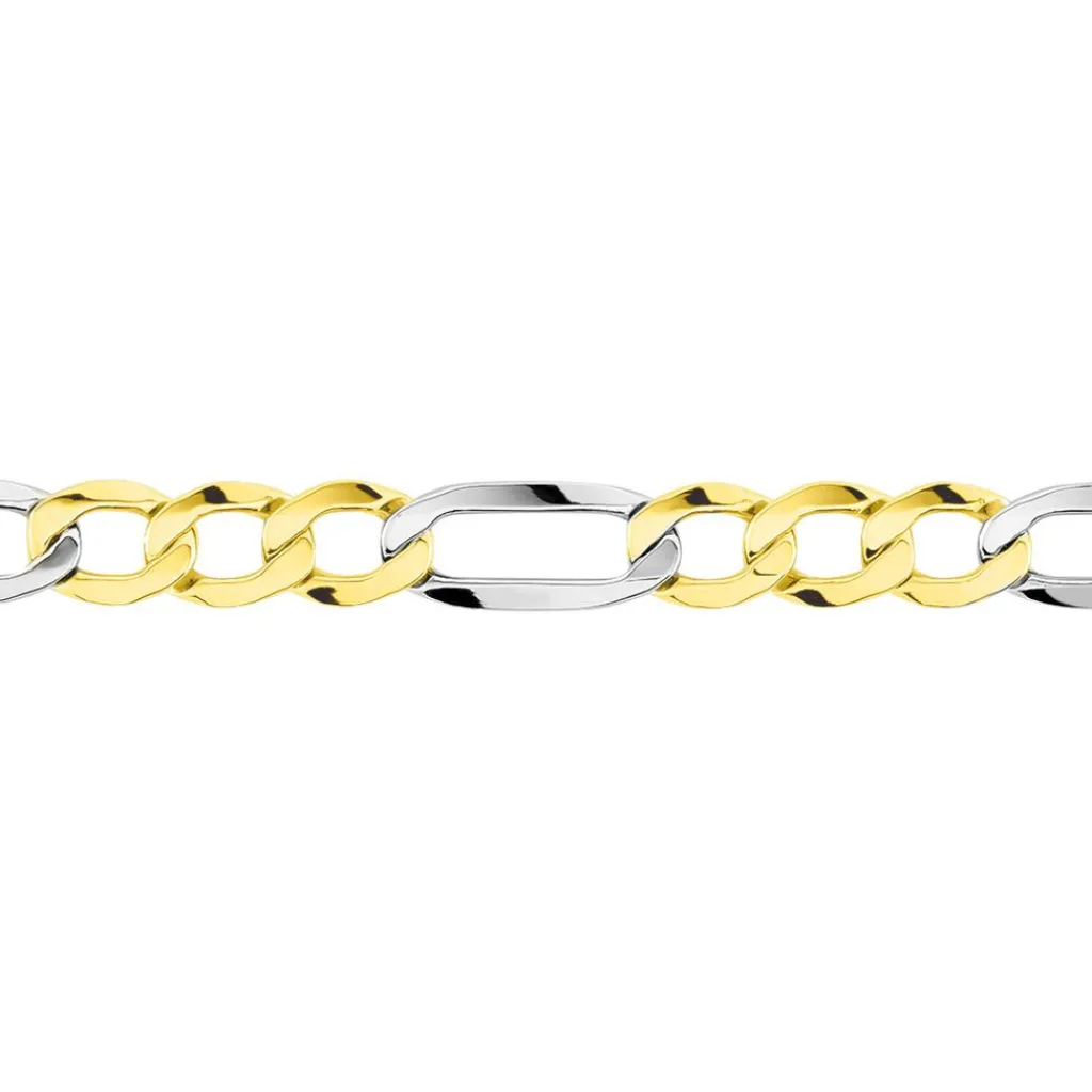Histoire d'Or Bracelet Maille Alternée or bicolore Outlet