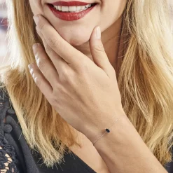 Histoire d'Or Bracelet Or Blanc Goutte Topaze