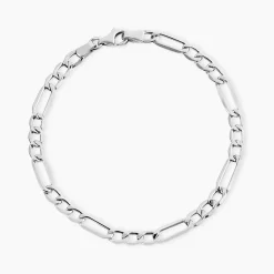 Histoire d'Or Bracelet Maille Alternée 1/3 or blanc